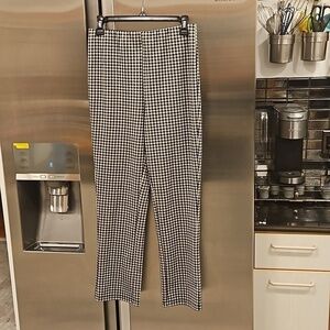 💕SANCTUARY💕 Straight Leg Pants ~ Black & White Hounstooth Print Small S NWOT